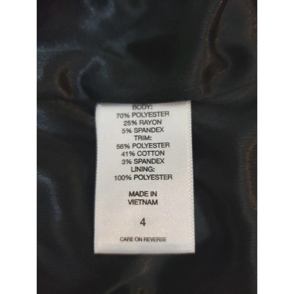 New York & Company ~Woman Size 4~ Black/Pink Sleeveless Stretch Dress NWT $74.95 - Picture 5 of 12